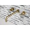 Kingston Brass KS8023CKL Two-Handle Wall Mount Tub Faucet, Antique Brass KS8023CKL - alternate 2